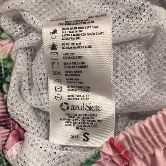 azul Siete Swim Trunks Mens Small Pink Flamingo Beach Coastal - Picture 11 of 12